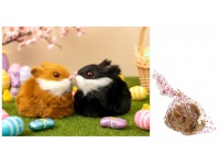 Figurka w futerku ZAJĄC 9x7 cm mix kolor