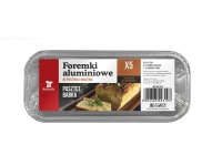 KUCHCIK Foremka aluminiowa pasztet/keks 20x9,5x5 cm - kpl 5 szt