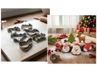 Foremki metalowe, wykrawacze do ciastek ŚWIĄTECZNY WZÓR - kpl 6 szt