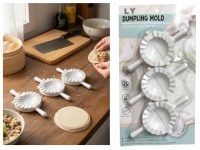 Foremki, zestaw do lepienia pierogów 3 szt średnica 9 cm na blistrze 39,5x22 cm