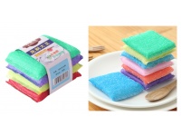 Gąbki, zmywaki, czyściki do mycia - kpl 4 szt (1 szt - 10x8 cm)