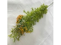 Gałązka ASPARAGUS 95 cm z POMARAŃCZOWYMI kulkami