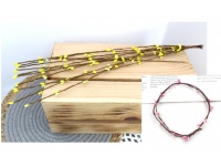 Gałązka BAZIE pęczek 10 szt 65 cm ŻÓŁTE