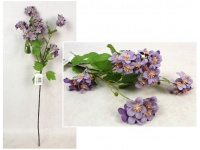 Gałązka dekoracyjna drobne kwiatki 75 cm (główka 4 cm) FIOLETOWY JASNY