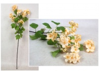 Gałązka dekoracyjna drobne kwiatki 75 cm (główka 4 cm) BRZOSKWINIOWY