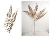 Gałązka dekoracyjna, plastikowa PAPROĆ 5-ramienna wys. 92 cm ZŁOTA