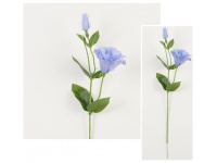 Gałązka EUSTOMA wys. 54 cm kwiat 9,5x6 cm - NIEBIESKA