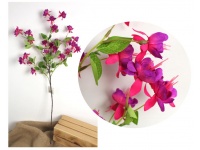 Gałązka FUKSJA 90 cm (główka 6 cm) RÓŻOWA