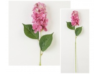 Gałązka HORTENSJA wys. 61 cm kwiat 16 cm - RÓŻOWA
