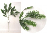 Gałązka silikonowa PE SOSNA 85 cm 5 ramion ciemno zielona 