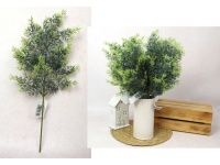 Gałązka silikonowa PE TUJA wys. 47 cm ZIELONY z jasnymi końcówkami