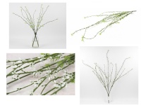 Gałązka WIERZBA wys. 95 cm, 3 łodygi BIAŁE kwiaty
