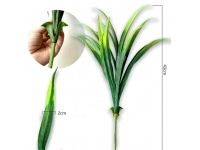 Gałązka z liśćmi 43 cm ZIELONE z jasnym końcem