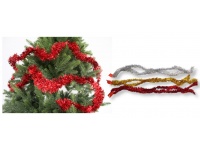 Girlanda, łańcuch choinkowy 2 m średnica 5 cm mix kolor - 1 szt