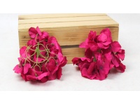 Główka HORTENSJA 15 cm ciemno różowa - 1 szt (II GATUNEK)