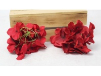 Główka HORTENSJA 15 cm czerwona - 1 szt (II GATUNEK)
