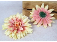 Główka kwiatowa DALIA 17 cm RÓŻOWO-KREMOWA
