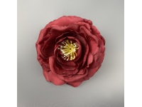 Główka kwiatowa KAMELIA średnica kwiatu 10 cm BORDOWA