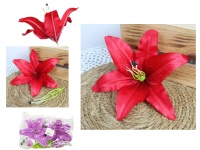 Główka kwiatowa LILIA 22 cm CZERWONA