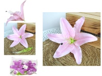 Główka kwiatowa LILIA 22 cm JASNO FIOLETOWA