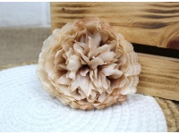 Główka kwiatowa PIWONIA 12 cm - jasno BRĄZOWA