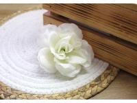 Główka kwiatowa RÓŻA 10 cm - BIAŁA