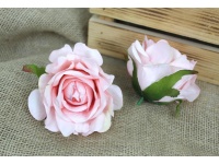 Główka kwiatowa RÓŻA 10 cm JASNO RÓŻOWA
