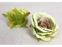 Główka kwiatowa RÓŻA 10x6,5 cm ZIELONA