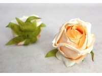 Główka kwiatowa RÓŻA 8 cm BRZOSKWINIOWA