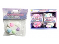 Gniotek antystresowy Paletka serca 13x13 cm mix kolor