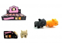 Gniotek antystresowy PIES Buldog 9x6x4,5 cm MIX KOLOR- 1 szt