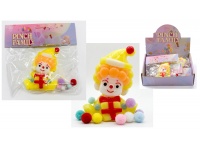 Gniotek antystresowy, sensoryczny CLOWN 10x8 cm mix wzorów  - 1 szt