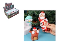 Gniotek antystresowy ŚWIĄTECZNY z wychodzącymi oczami 8x6x5 cm MIX WZORÓW