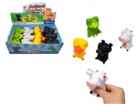 Gniotek antystresowy ZWIERZĄTKA z wychodzącymi oczami 8x6x5 cm MIX KOLOR - 1 szt