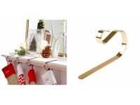 Hak na kominek na SKARPETĘ MIKOŁAJA ZŁOTY 13x7 cm - 1 szt