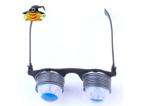 HALLOWEEN Okulary duże GAŁY na sprężynkach na blistrze 16x17 cm