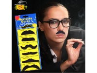 HALLOWEEN Wąsy zestaw 6 szt na blistrze 28x12 cm