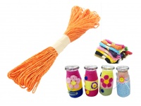 HANDMADE Zrób to sam - sznurek kreatywny gr, 2 mm dł, 30 m - POMARAŃCZOWY