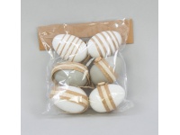 Jajko plastikowe z zawieszką 6x4 cm - kpl 6 szt TJ143