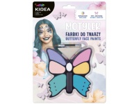 KIDEA Farbki do twarzy MOTYLEK 8 kolorów na blistrze 25x18 cm