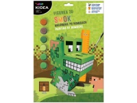 KIDEA Figurka SMOK GAME do malowania po numerkach 34x23,5 cm