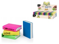KIDEA Gumki do mazania CZTERY KSIĄŻKI 4x4x3 cm - 1 szt