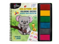 KIDEA Kolorowe odciski ZOO kreatywne 23x21 cm