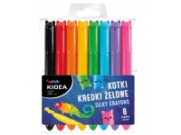 KIDEA Kredki żelowe KOTKI 8 kolorów