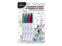 KIDEA Markery do rysowania na wodzie 4 kolory na blistrze 23x15 cm