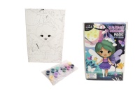 KIDEA Obraz do malowania po numerach 30x20x1 cm WRÓŻKA 