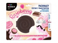 KIDEA Pachnący pamiętnik z akcesoriami MALINOWY KREM na blistrze 21,5x18 cm