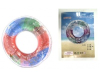 p Koło dmuchane do pływania RAINBOW z mieniącym brokatem w środku 70cm MIX KOLOR
