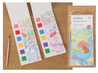 Kolorowanka z farbami  i pędzelkiem 10 obrazków 19x8 cm BAJKOWY SEN