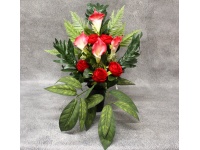 Stroik zalewany WAZON RÓŻE, KALIA czerwono-różowy (ok. 50 cm) ok. 1,3 kg 